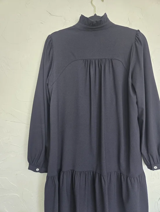 New Tuckernuck Navy Palmerston Long Sleeve Dress, S - Picture 7 of 11